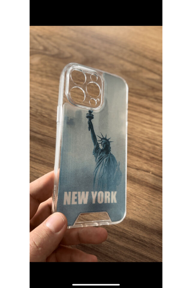 İphone  12 Promax Uyumlu Hareketli Kapak 3 Boyutlu  Slikon Kapak ( Türkiye’de İlk )New York Kılıf