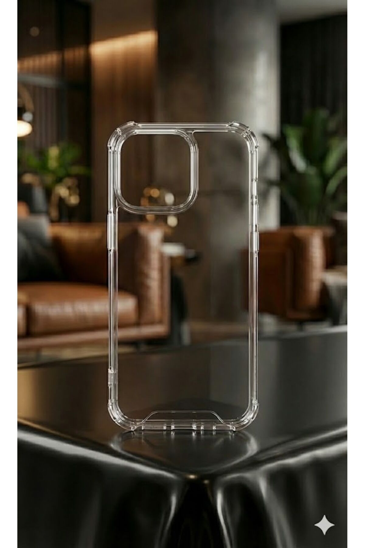 İphone 16 Pro Korumalı Kılıf Şeffaf Arkası Sert Yanları Yumuşak Antişok Kapak
