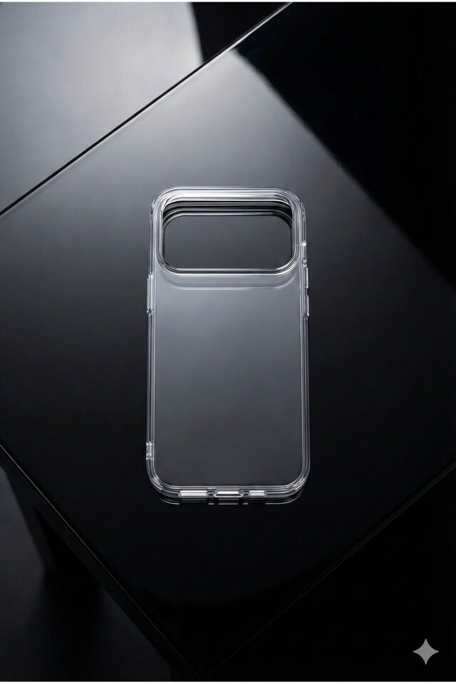 iPhone 17 Pro Max Şeffaf Kılıf Uyumlu İnce Tasarım Soft Kapak
