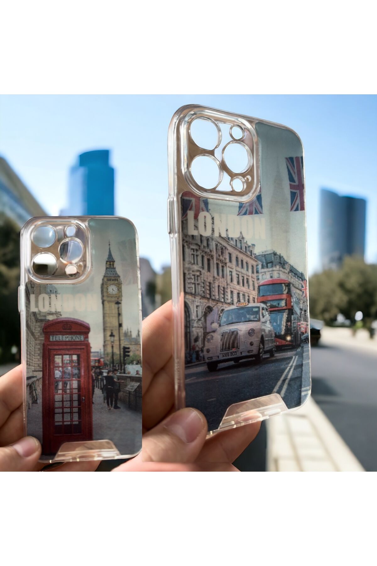 13 Promax 4 Hareke tli Kapak 3D Gerçek 3 Boyutlu Kılıf London1 London