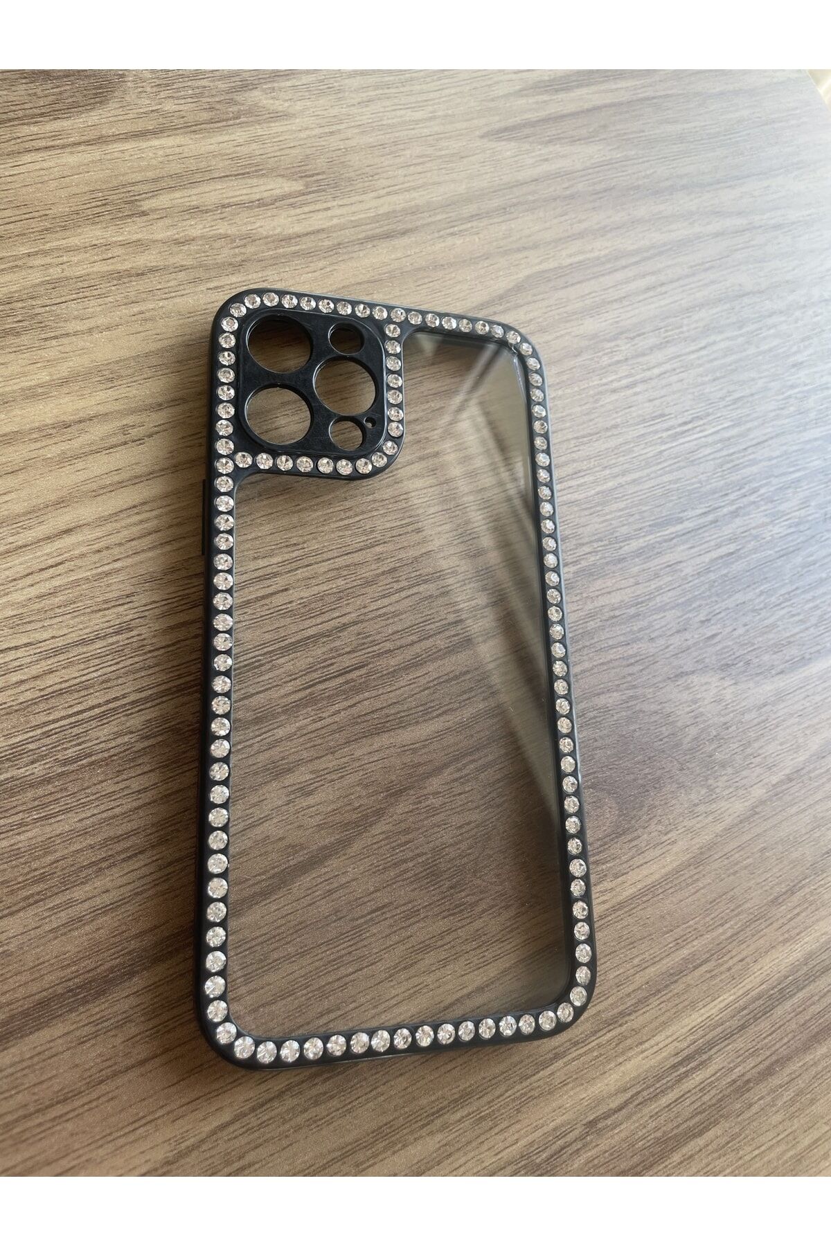 Iphone 13 Pro Kenarları Taşlı Kılıf