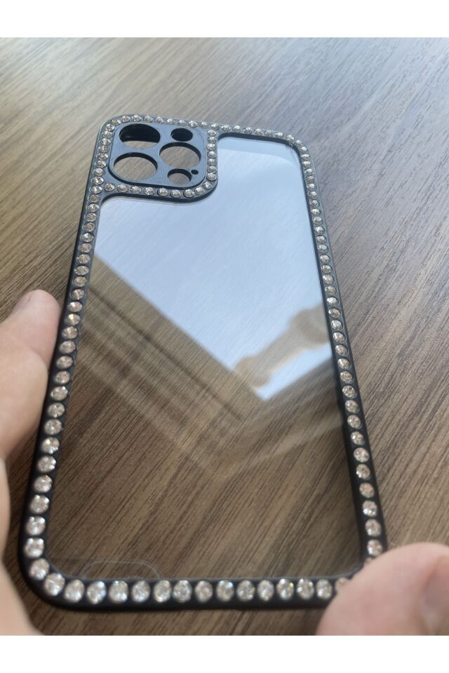 Iphone 12 Pro Kenarları Taşlı Kılıf