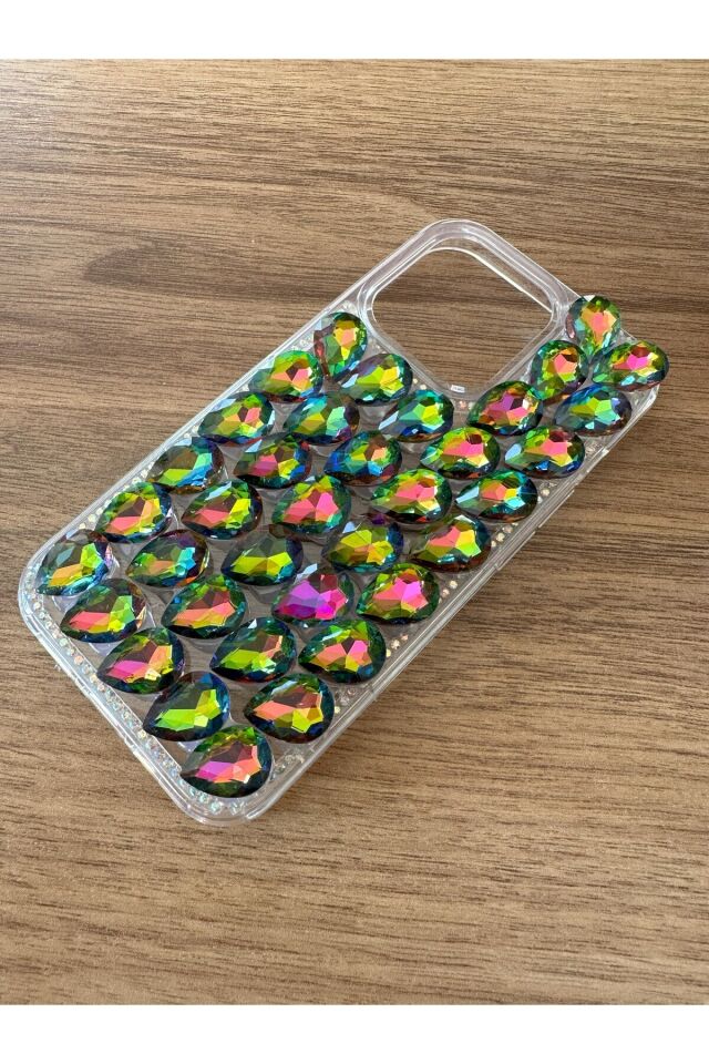 Samsug Galaxy S24 Uyumlu Kristal Taşlı Slikon Kılıf (Handmade)