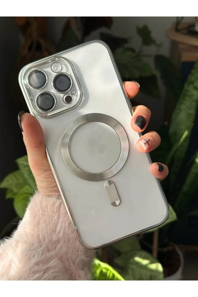 Iphone 14 Pro Magsafe Özellikli Şeffaf (kamerası Korumalı) Lensli Kılıf