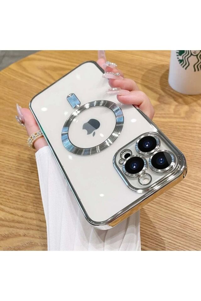 Iphone 14 Pro Magsafe Özellikli Şeffaf (kamerası Korumalı) Lensli Kılıf