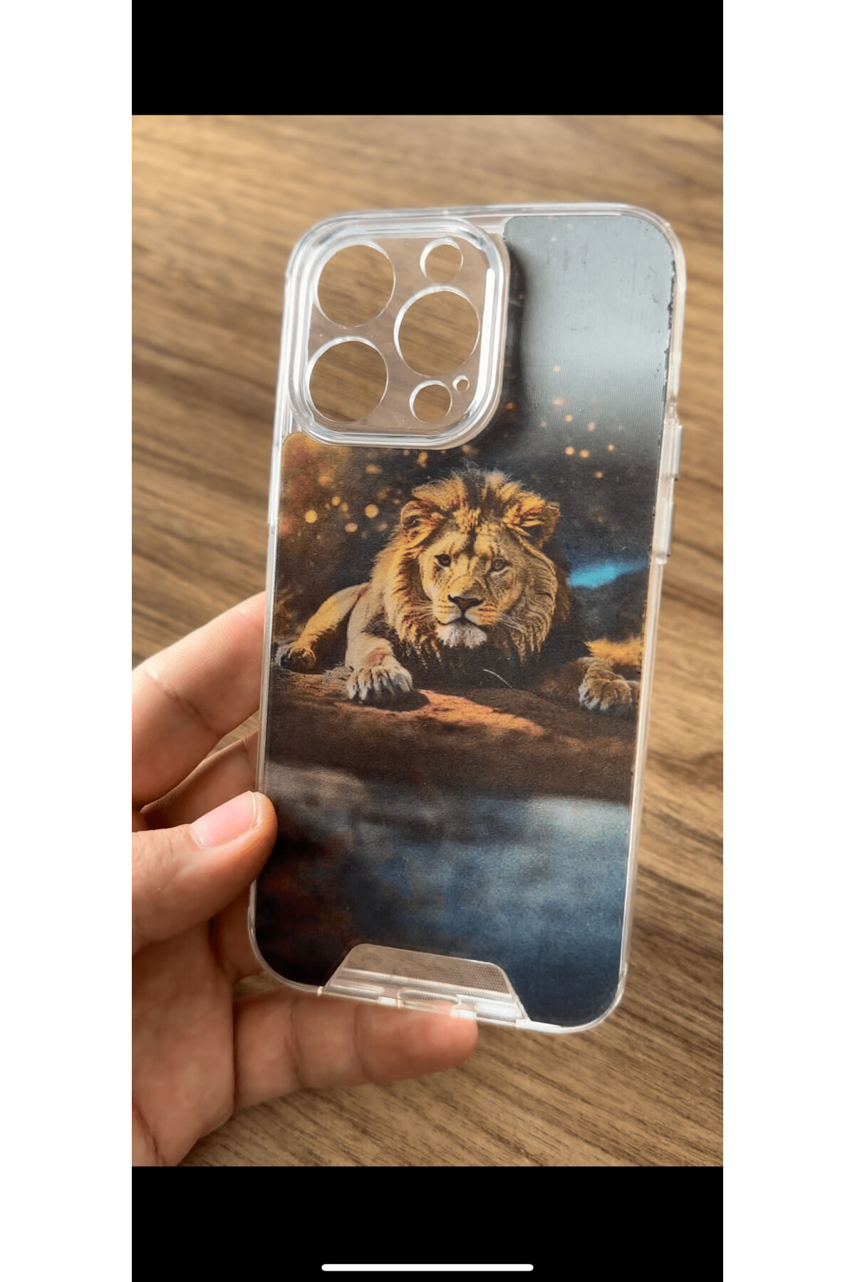 İphone 15 Uyumlu Hareketli Kapak 3 Boyutlu  Slikon Kapak ( Türkiye’de İlk )Aslan Kılıf Saks