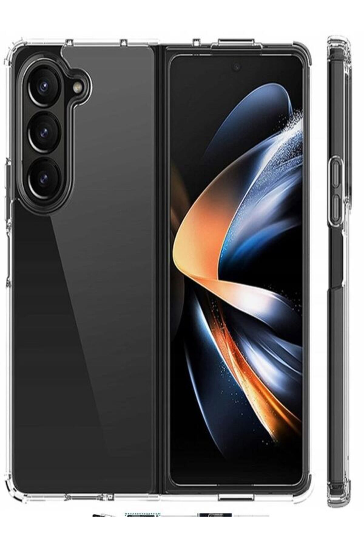 Fold 5 Samsug Galaxy Şeffaf Antişok Koruma