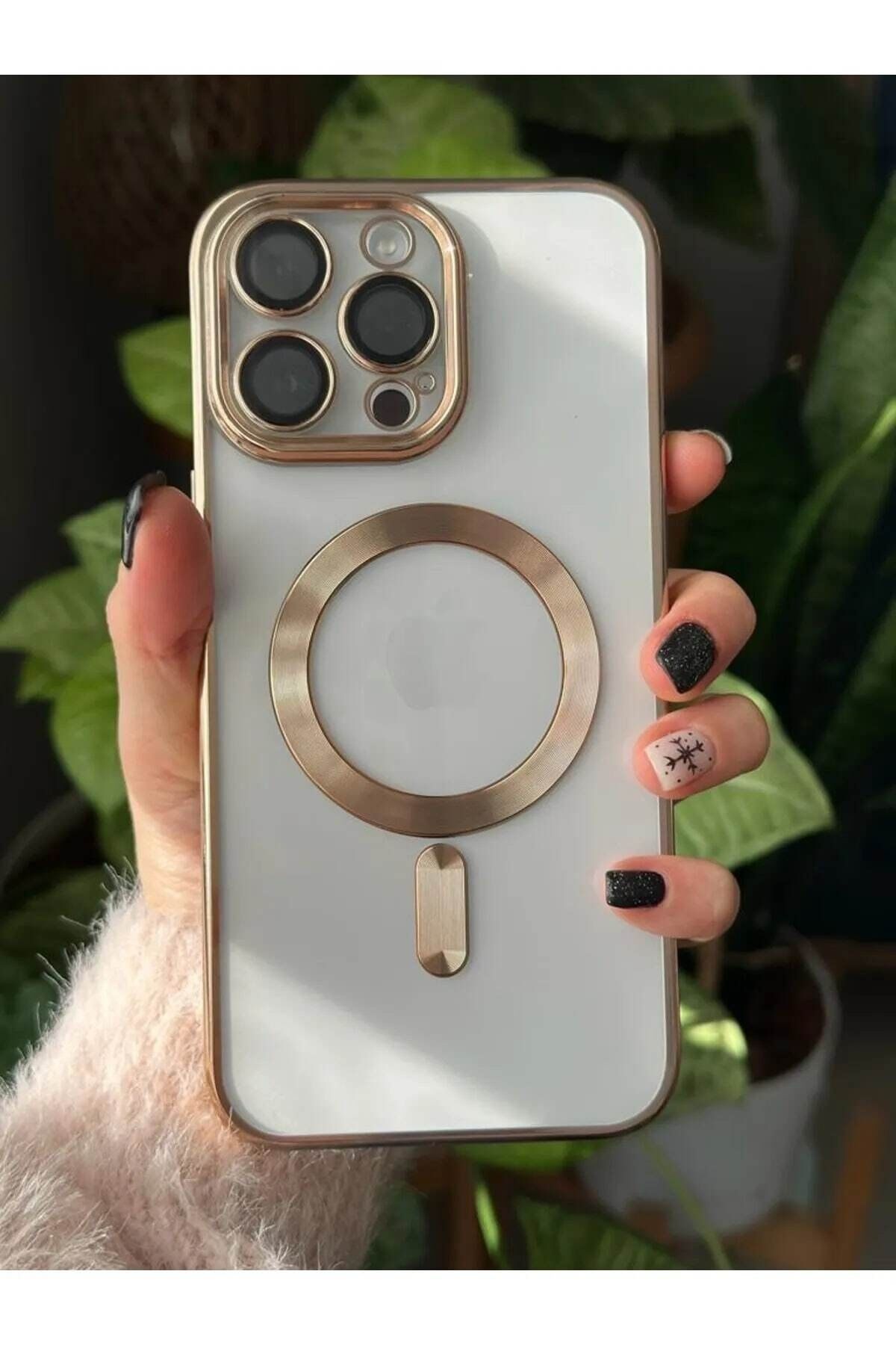 Iphone 14 Plus Magsafe Özellikli Şeffaf (kamerası Korumalı) Lensli Kılıf