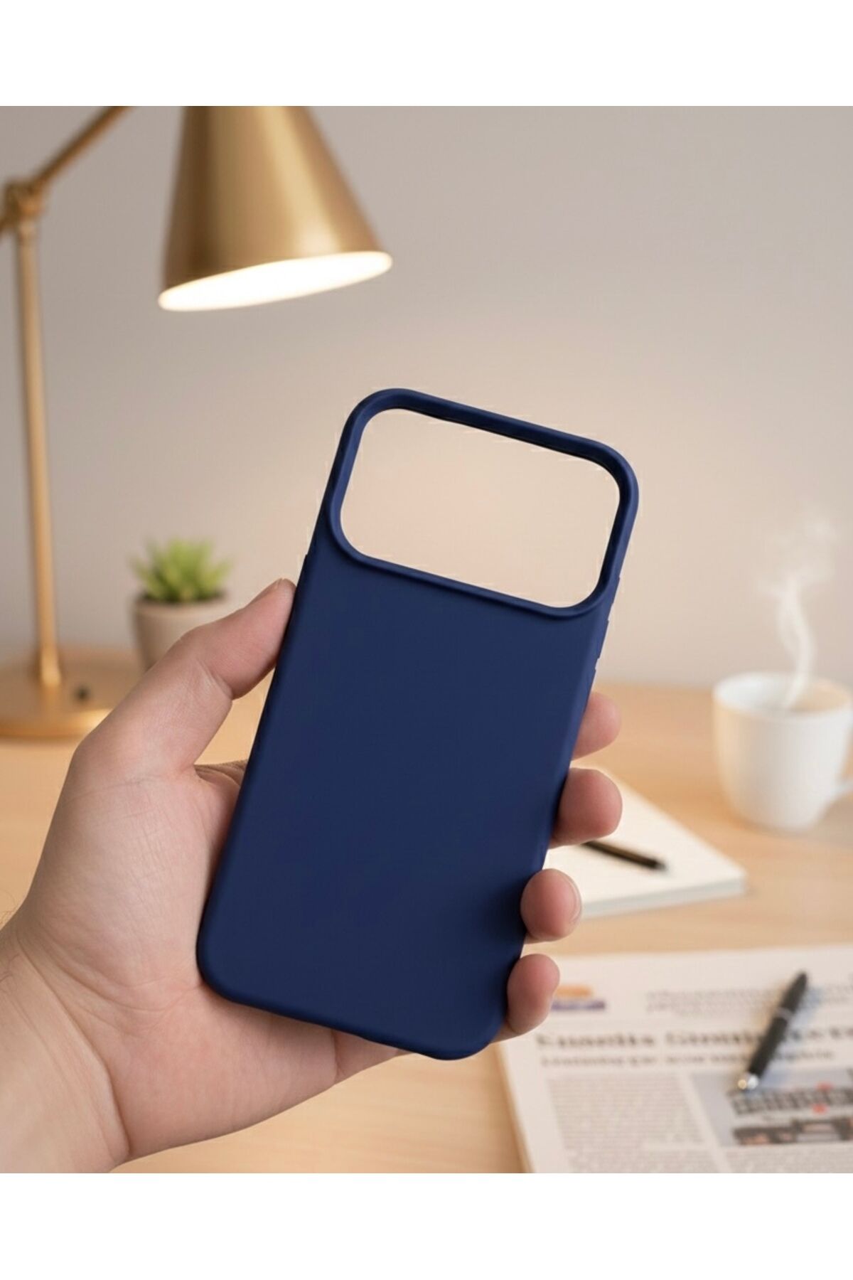 iPhone 17 Pro Max Şeffaf Kılıf Uyumlu İnce Tasarım Soft Kapak Metalik