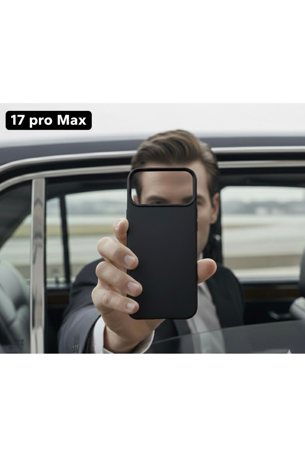iPhone 17 Pro Max Şeffaf Kılıf Uyumlu İnce Tasarım Soft Kapak Krem