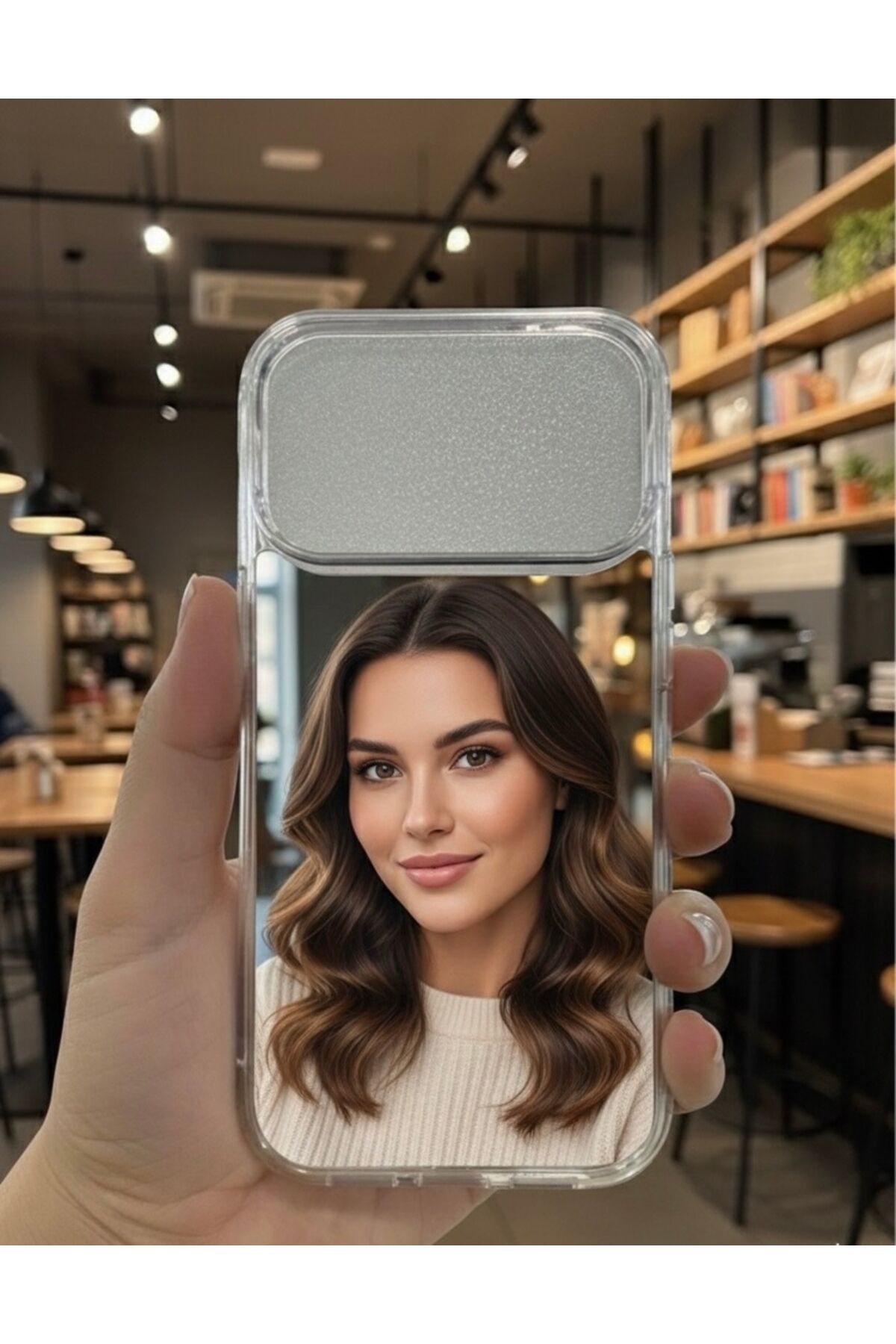 iPhone 17 Pro Max Şeffaf Kılıf Uyumlu İnce Tasarım Soft Kapak Bej