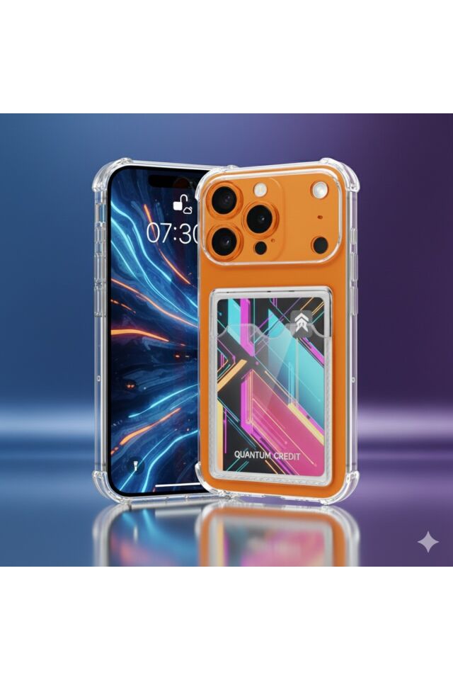 iPhone 17 Pro Max Şeffaf Kılıf Uyumlu İnce Tasarım Soft Kapak Mor