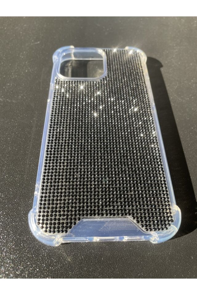 Diamond Taşlı Kokoş Kılıf Iphone 14 Plus Siyah