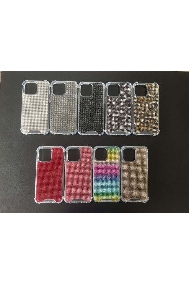 Diamond Taşlı Kokoş Kılıf Iphone 14 Plus Siyah