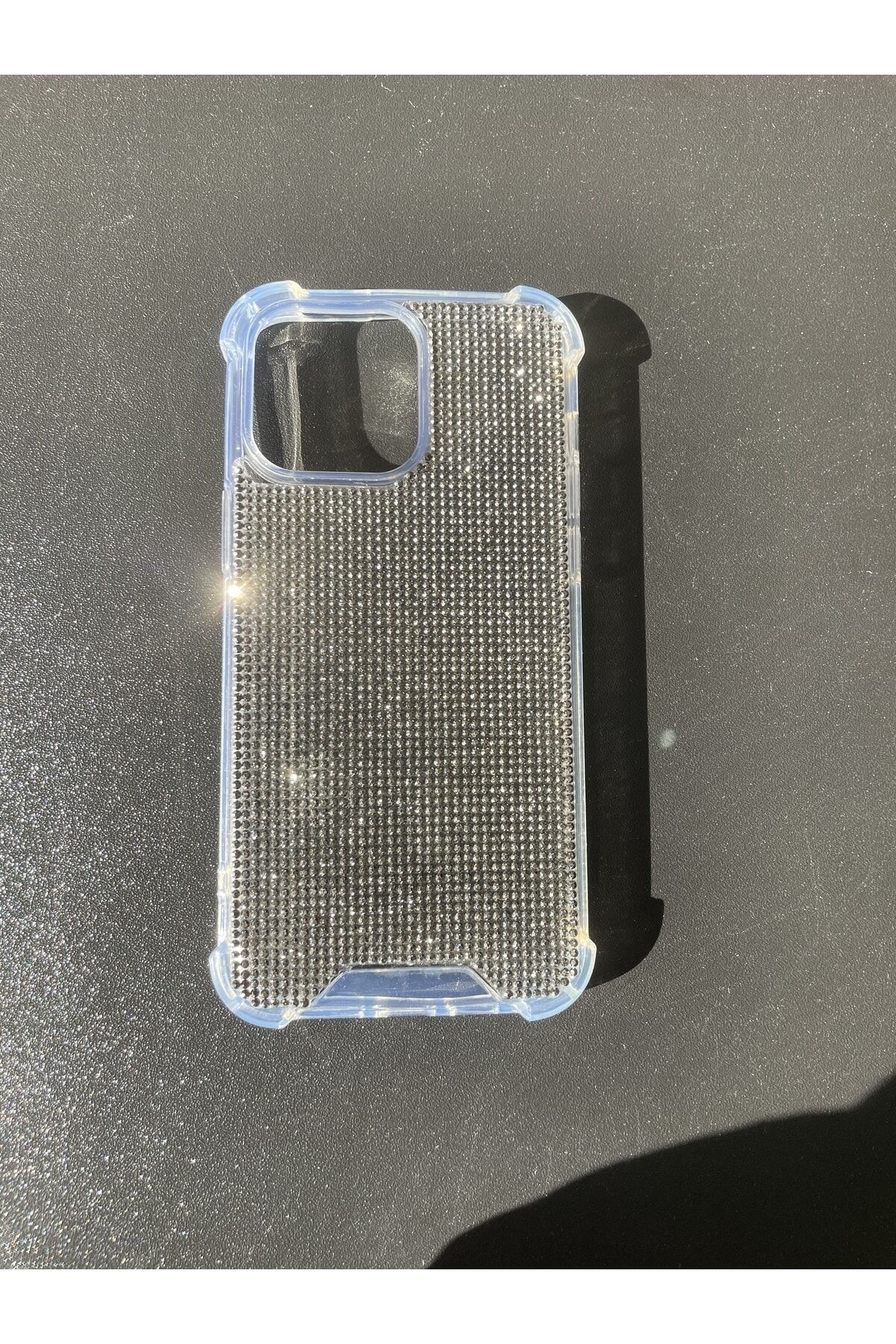 Diamond Taşlı Kokoş Kılıf Iphone 14 Pro Antrasit