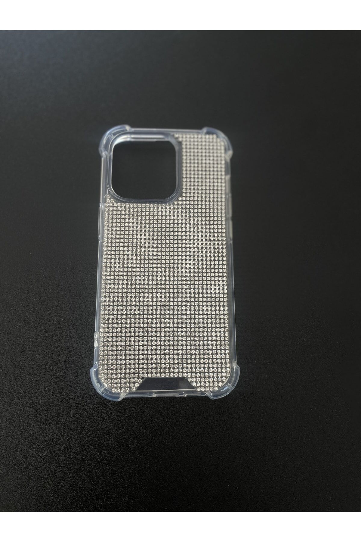Diamond Taşlı Kokoş Kılıf Iphone 14 Pro Beyaz