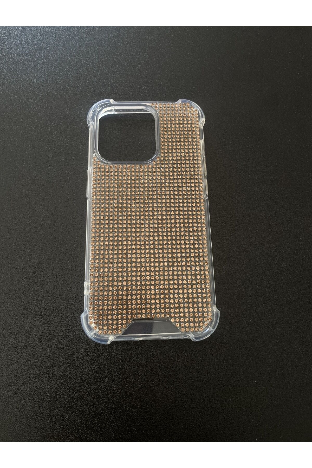 Diamond Taşlı Kokoş Kılıf Iphone 14 Promax Gold