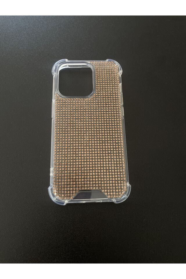 Diamond Taşlı Kokoş Kılıf Iphone 14 Promax Gold