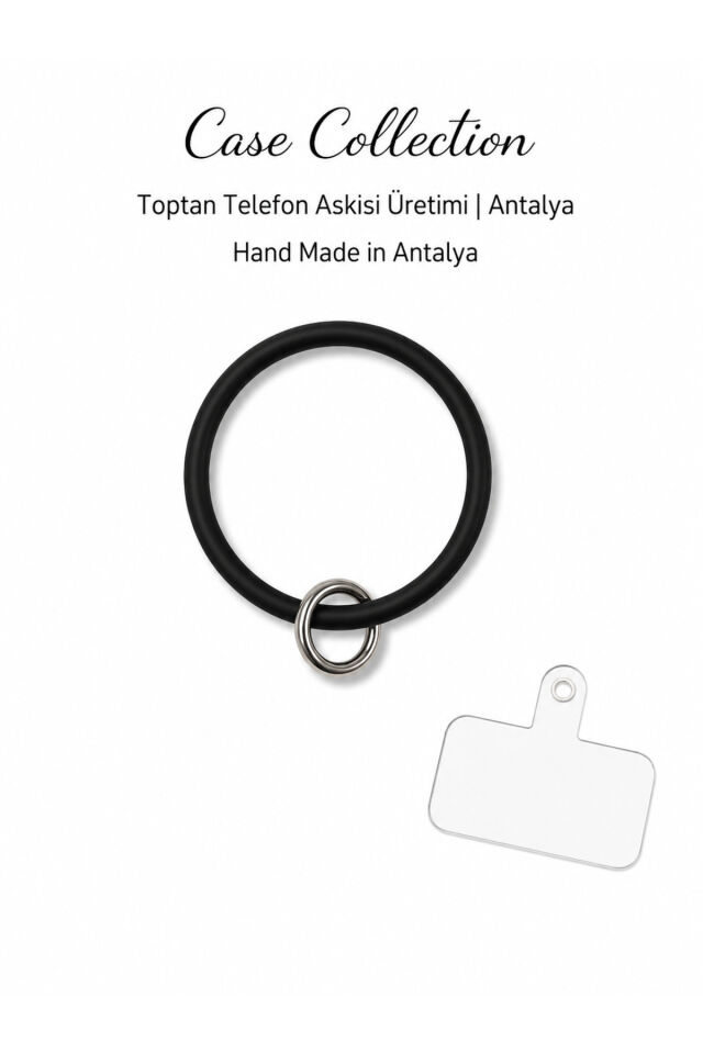 Halka Telefon Charmı Siyah