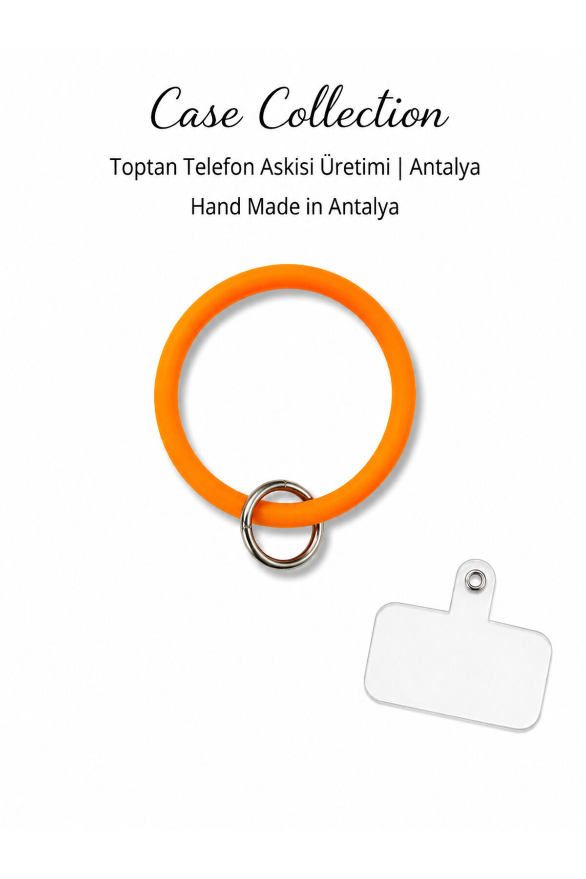 Halka Telefon Charmı Turuncu