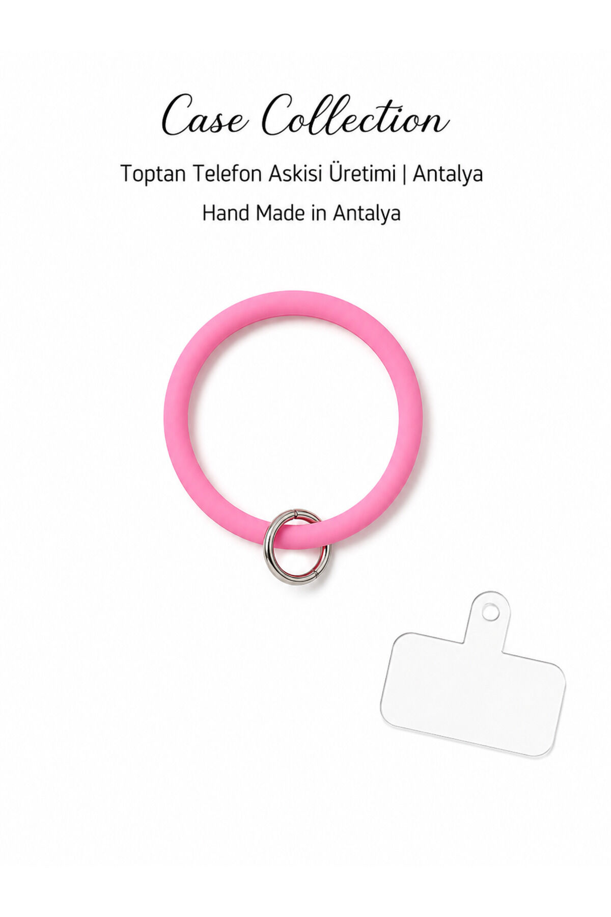 Halka Telefon Charmı Pembe