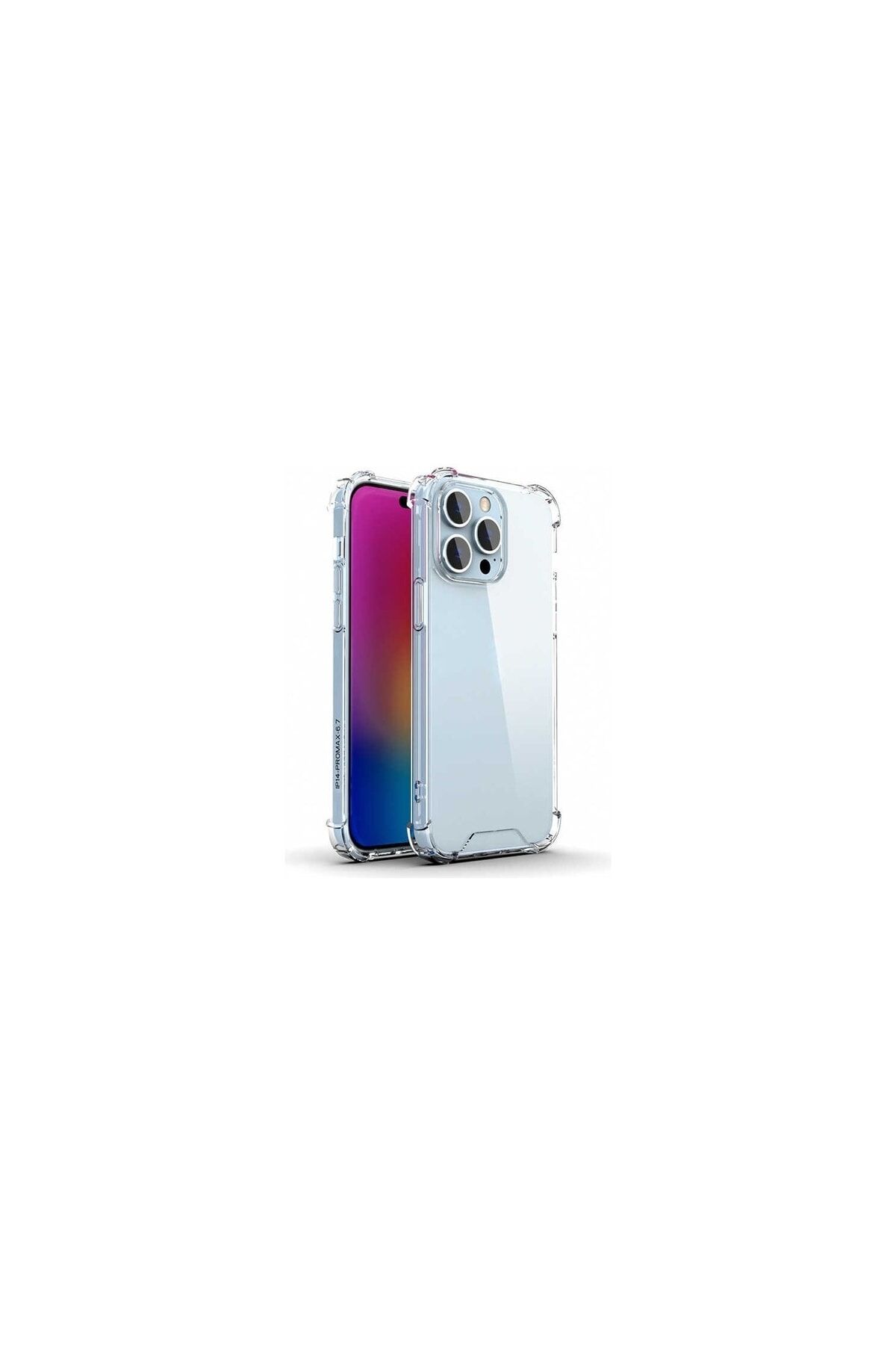Apple Iphone 14 Plus Kılıf Anti Shok Silikon Kılıf Şeffaf