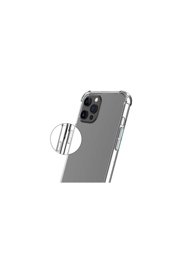 Apple Iphone 14 Plus Kılıf Anti Shok Silikon Kılıf Şeffaf