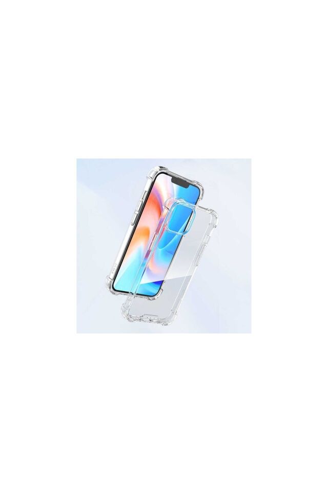 Apple Iphone 14 Plus Kılıf Anti Shok Silikon Kılıf Şeffaf