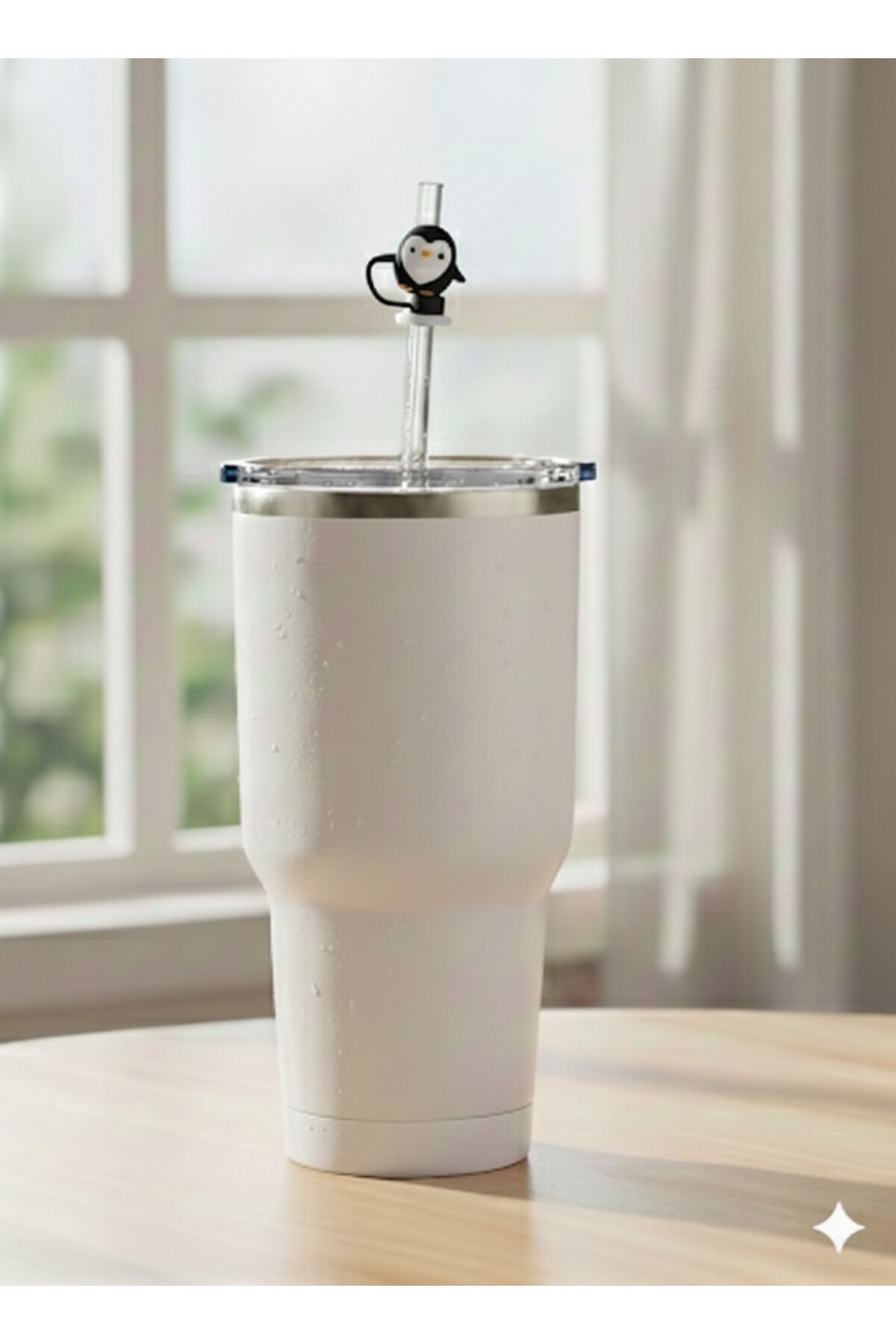 Stnly Quencher Termos İçin Silikon Pipet Tıpası Kapağı Toz Geçirmez Kapak Şekilli Pipet Başlığı Siyah