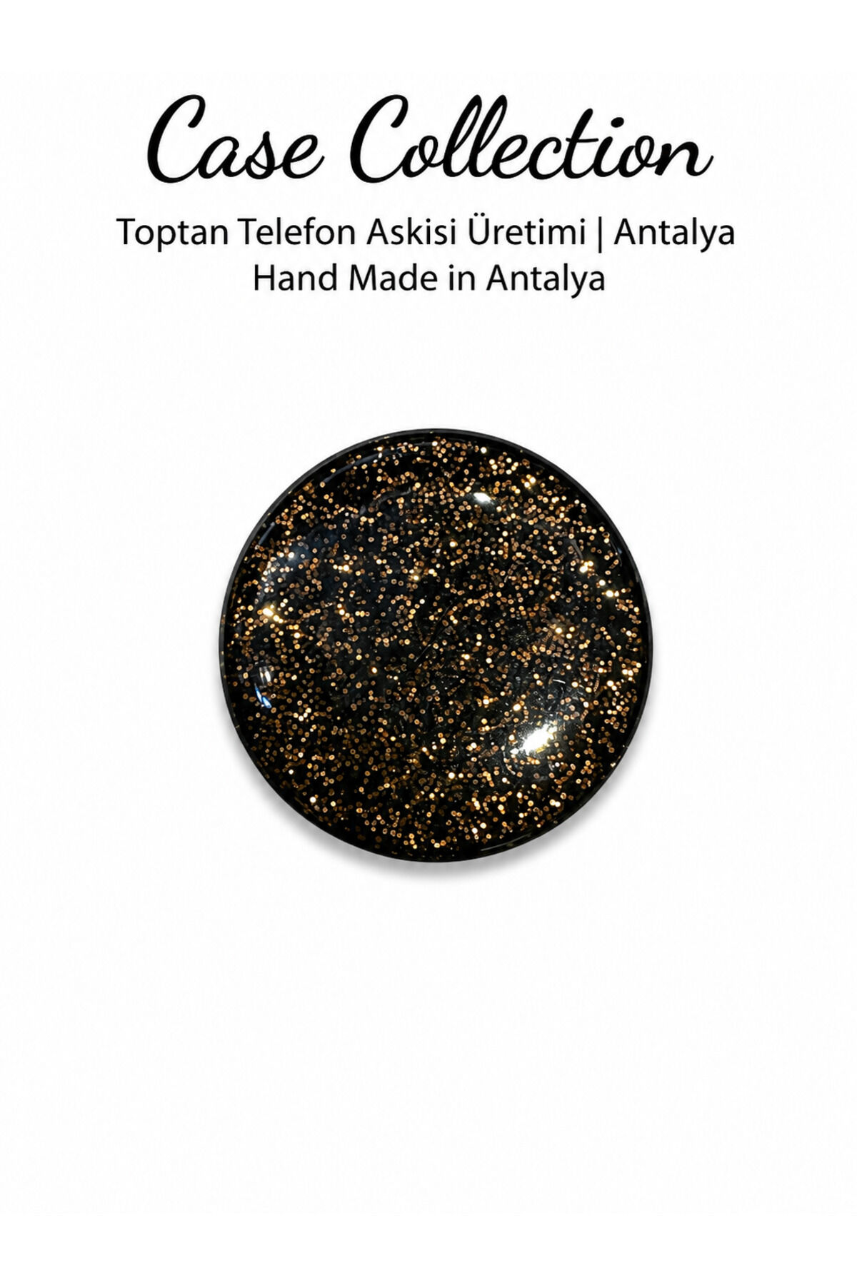 Renkli Simli Epoksi Popsocket Telefon Tutucu – Tüm Telefonlarla Uyumlu Altın