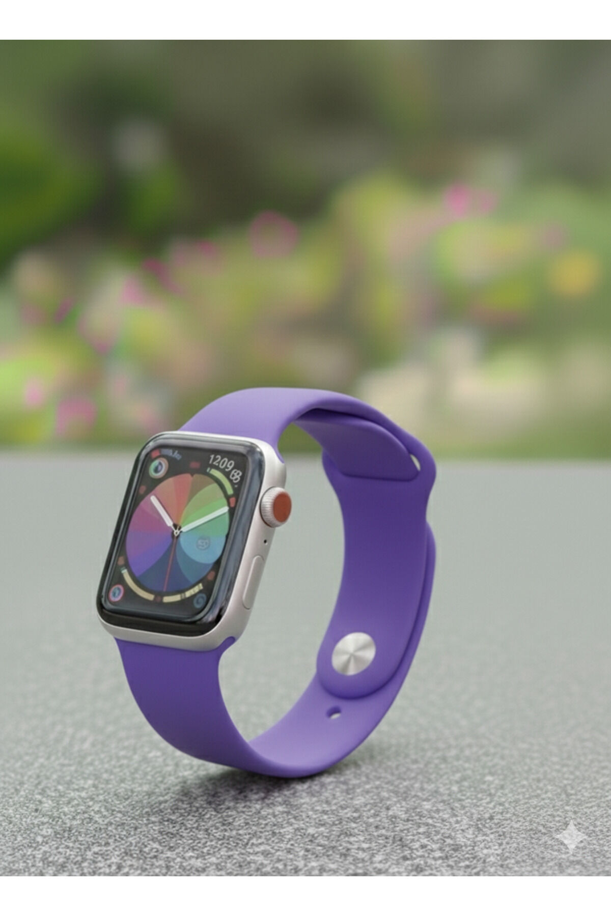 Apple Watch Uyumlu Seri 38mm/40mm/41mm/10.ve11.seri 42mm - Küçük Ekranlı Saatler İçin Mor