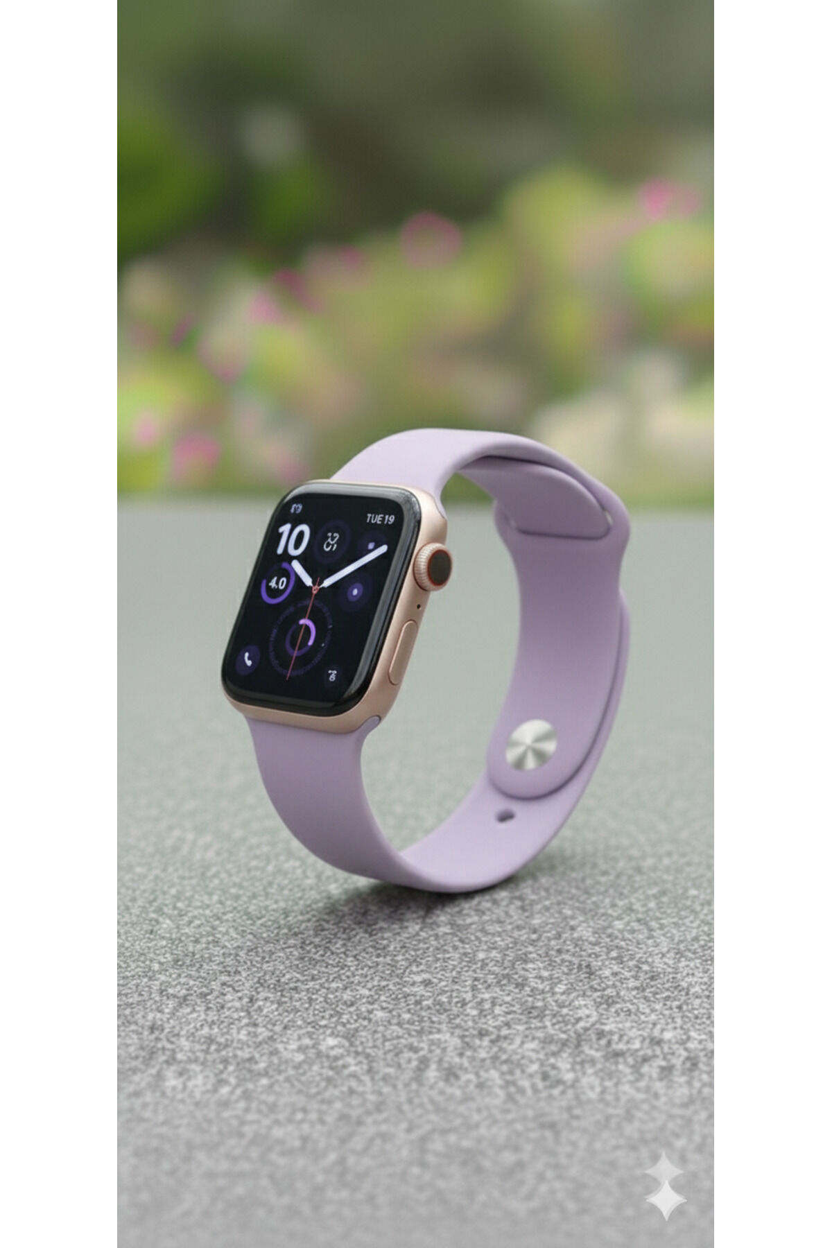 Apple Watch Uyumlu Seri 38mm/40mm/41mm/10.ve11.seri 42mm - Küçük Ekranlı Saatler İçin Lavanta
