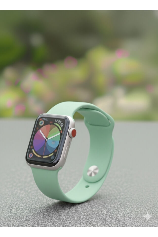 Apple Watch Uyumlu Seri 38mm/40mm/41mm/10.ve11.seri 42mm - Küçük Ekranlı Saatler İçin Yeşil