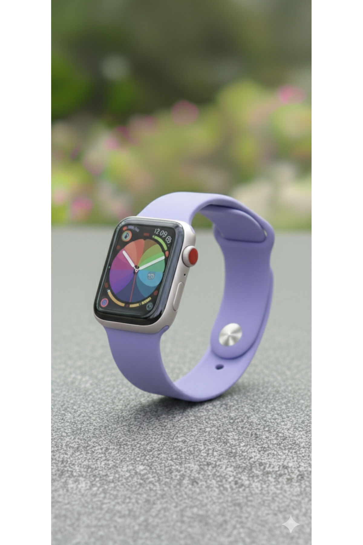 Apple Watch Uyumlu Seri 38mm/40mm/41mm/10.ve11.seri 42mm - Küçük Ekranlı Saatler İçin Lila