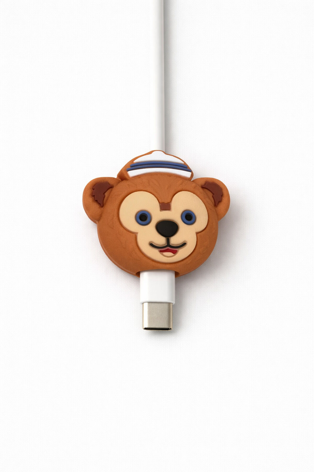 Sevimli Figürlü Slikon Kablo Ucu Koruyucular Şarj Typc Lightning Bear