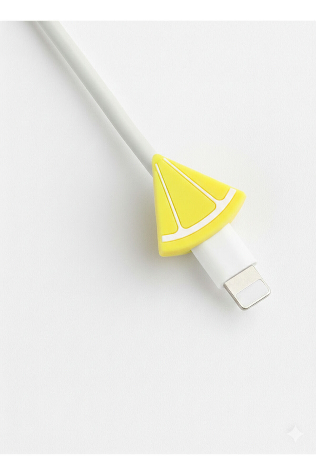 Sevimli Figürlü Slikon Kablo Ucu Koruyucular Şarj Typc Lightning Limon