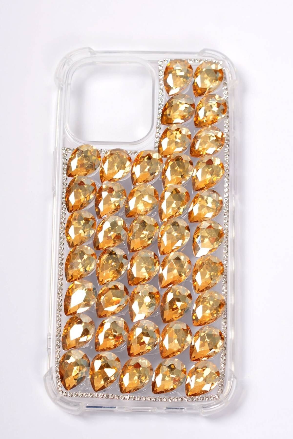 11 Kristal Taşlı Iphone Kılıf (handmade) Iphone Gold