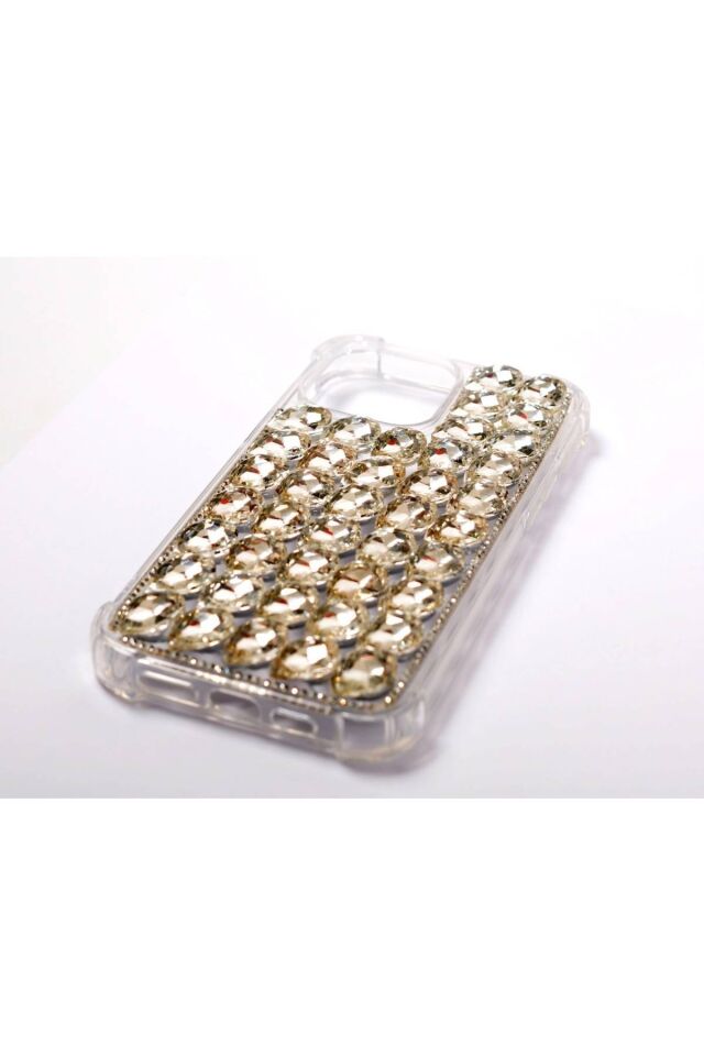 13 Promax Kristal Taşlı Iphone Kılıf (handmade) Iphone Beyaz