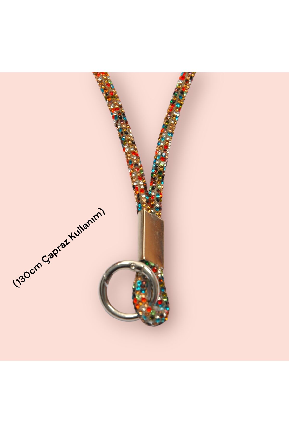 Telefon Askısı Boyun İpi Charm Çapraz Strap 130cm Mix