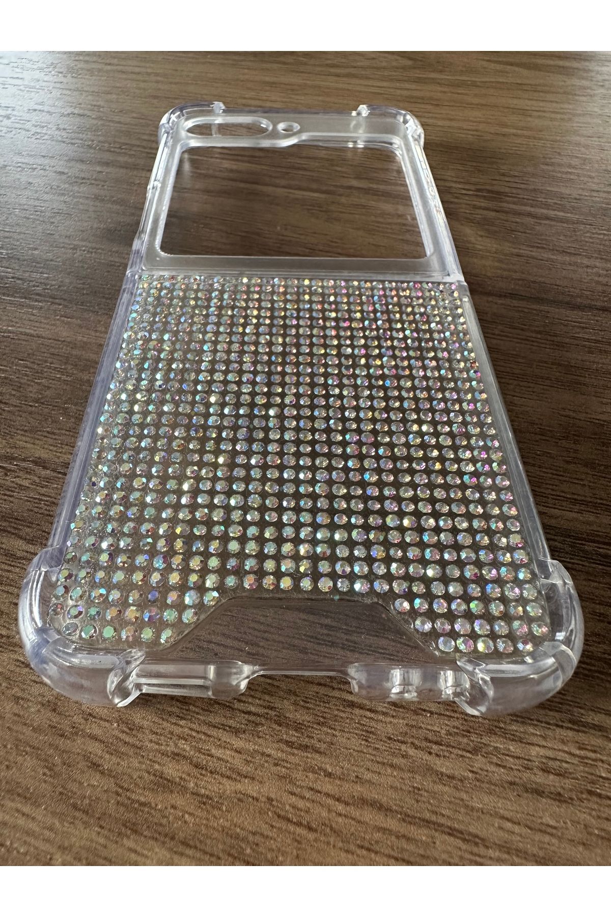 Samsung Galaxy Flip 6 Uyumlu diamonds taşlı kapak korumalı Janjan