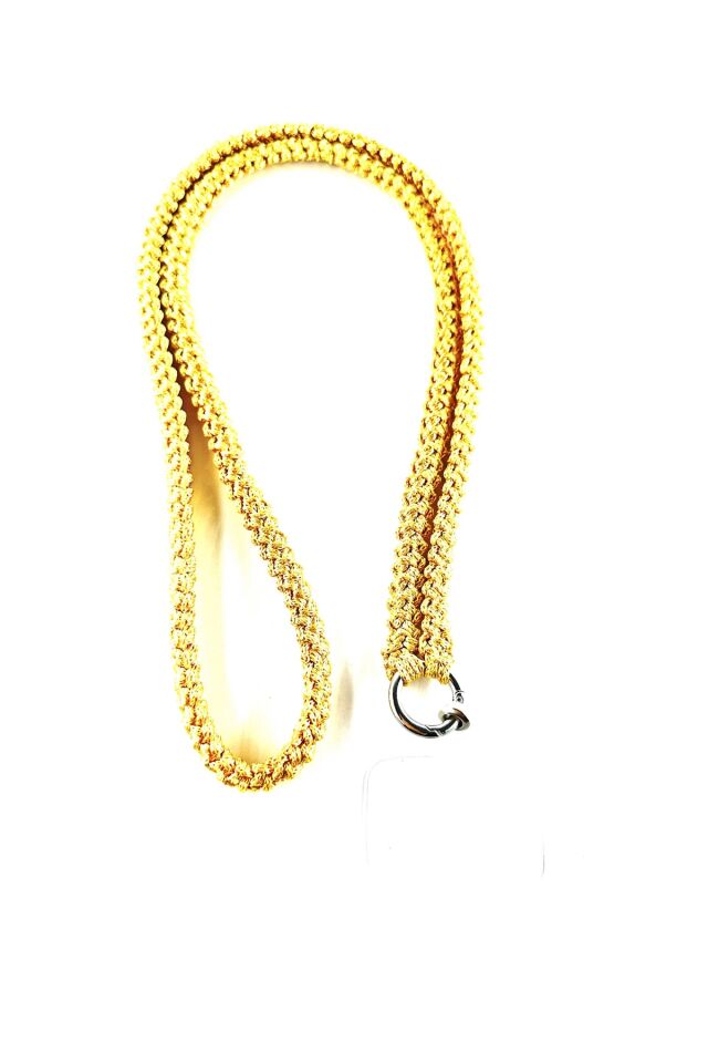 Casecolleciton Tüm Modellerle Uyumlu Örgü Askı Özel Üretim Siyah Gold